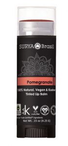 Surya Brasil Vegan Tinted Lip Balm Pomegranate