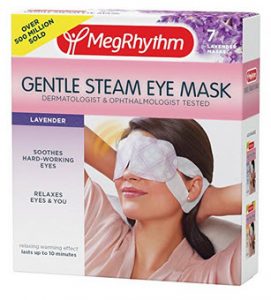MegRhythm Gentle Steam Eye Mask, Lavender, 7 Count
