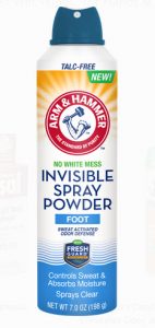 Invisible Spray Powder for the feet by Arm and Hammer