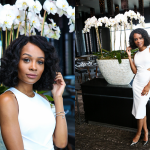 Zuri Hall Wears Miranda Frye jewelry at the Women of Impact All White Honorary Weekend