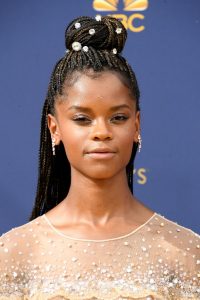 Letitia Wright at the 2018 Emmy Awards 