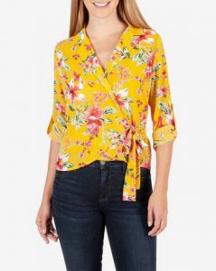 Kut from the Kloth Romantic wrap blouse