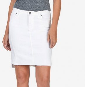 white denim skirt Kut from the Kloth