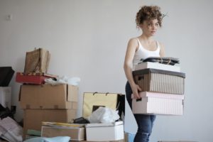 moving woman