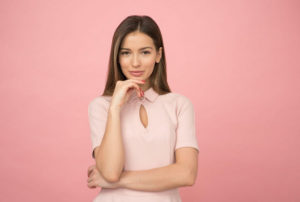 https://www.pexels.com/photo/woman-wearing-pink-collared-half-sleeved-top-1036623/